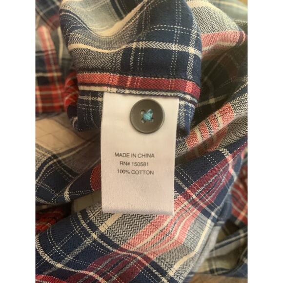 FLAG & ANTHEM Men’s Snap Button Long Sleeve Casual Shirt / Size: Large - Picture 5 of 9